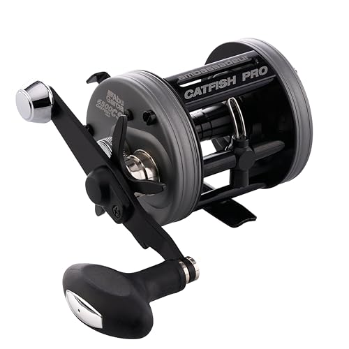 Ambassadeur Baitcast Round Fishing Reel w/ 4 Stainless Steel Ball Bearings + 1 Roller Bearing