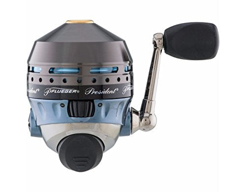 President Spincast Reel,Size 10 Fishing Reel,Right/Left Handle Position,Aluminum Spool