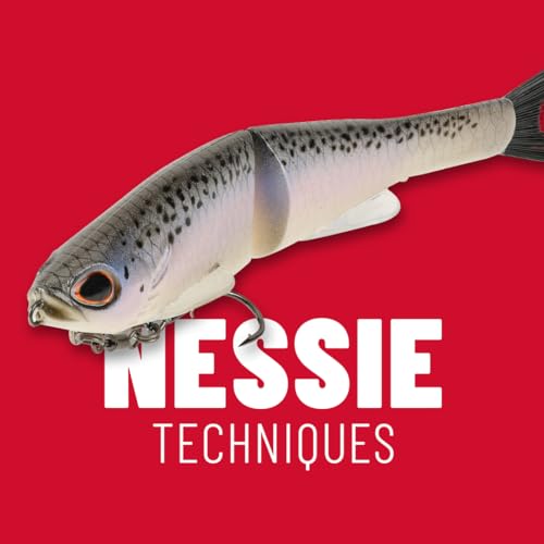 PowerBait Nessie Fishing Soft Plastic Glide Bait - Hook Retention Clip