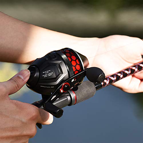 Brutus Spincast Fishing Reel,Easy to Use Push Button Casting Design