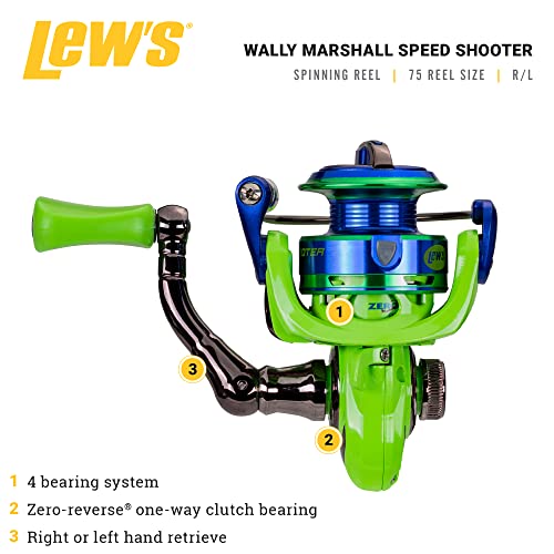 Wally Marshall Speed Shooter Spinning Reel,Right or Left-Hand Retrieve