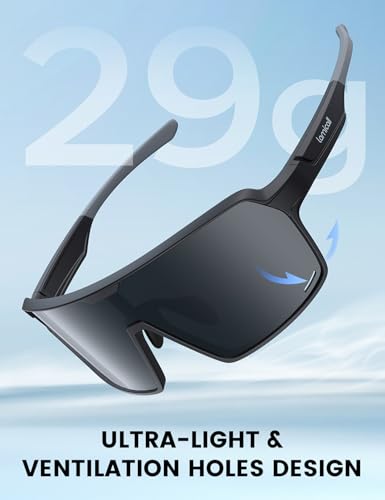 Polarized Sports Sunglasses for Men Women, Big Size, UV400 Protection Sun Glasses