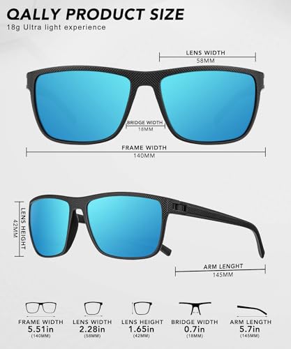 Polarized Sunglasses Men,Mens Sunglasses Polarized UV protection Lightweight Sunglasses