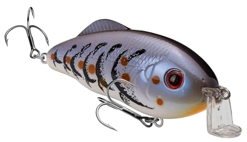 Hybrid Hunter Shallow Jr. Fishing Lure,Shallow Diving Crankbait,90-Degree Bill,3D Eyes