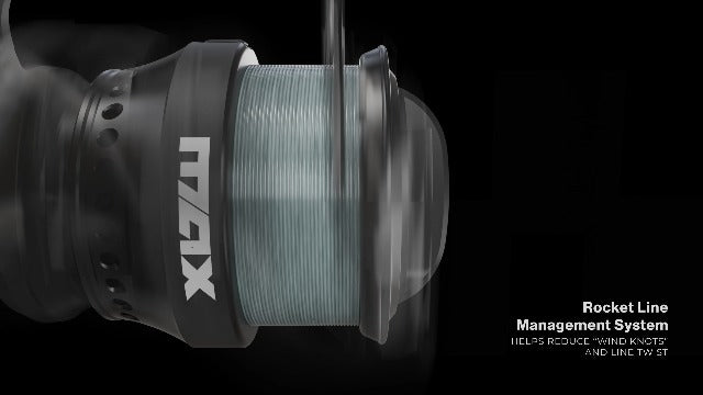 Max SX Spinning Fishing Reel w/ A-Symmetric Carbon Frame and Rotor
