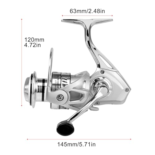 Spinning Reel,17+1BB Graphite Frame Surf Fishing Reels,4.81 Gear Ratio 55lbs Max Drag