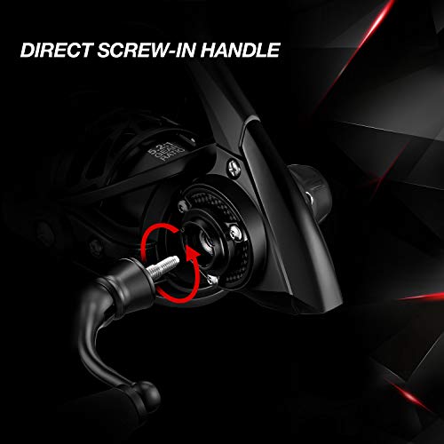 Carbon X Spinning Reels,Light to 5.1oz,Carbon Frame & Rotor, 33LBs Max Drag