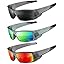Sports Sunglasses-Men Polarized Sunglasses Wrap Around Sun Glasses for Cycling Fishing
