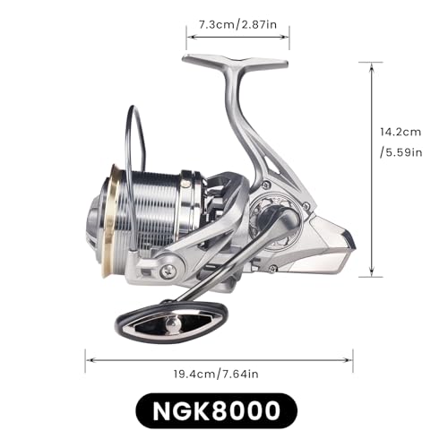 Spinning Reel,17+1BB Graphite Frame Surf Fishing Reels,4.81 Gear Ratio 55lbs Max Drag