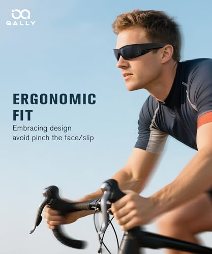 Sports Sunglasses-Men Polarized Sunglasses Wrap Around Sun Glasses for Cycling Fishing