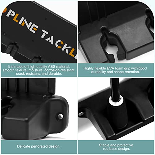 2 Set Vertical Fishing Rod Holders for Garage,Wall Mounted Fishing Pole Holders