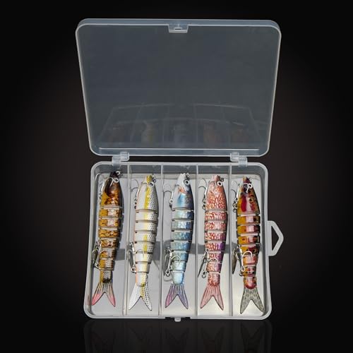 5pcs Fishing Lures with Spinner Baits Blades for Topwater, Swimbait