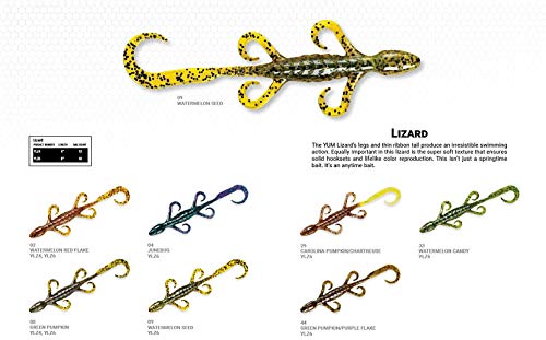 Lizard Ultimate Finesse Lizard Soft Plastic Swim-Bait Bass Fishing Lure w/ Curly Legs & Tail