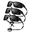 3pcs Polarized Sunglasses-for-Men-Women Sports Mens-Sunglasses Wrap Around Sun Glasses UV400