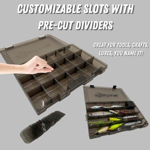 3pcs Fishing Tackle Box Organizer,Tackle Boxes w/ Dividers,Fishing Box