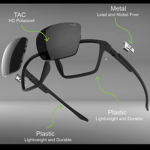Fishing Polarized Sunglasses for Men Driving Running Golf Sports Glasses Square