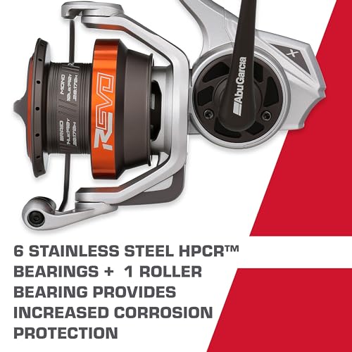 Revo X Spinning Fishing Reel - 7 Stainless Steel Bearings,Carbon Matrix Drag System