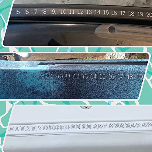 36" Fish Measuring Ruler Sticker | Waterproof Transparent Decal Tape | Made in USA