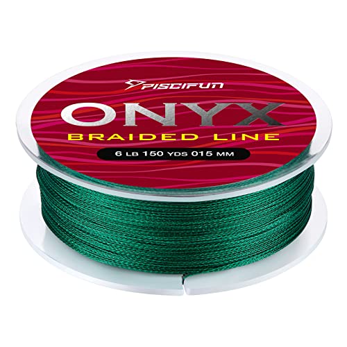 Onyx Braided Fishing Line, Superline Abrasion Resistant Braided Lines, Zero Stretch Super Strong