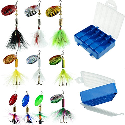 10pcs Spinner Lures Baits