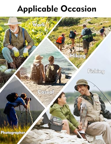 Men's Lightweight Outdoor Travel Work Fishing Vest with Multi-Pockets