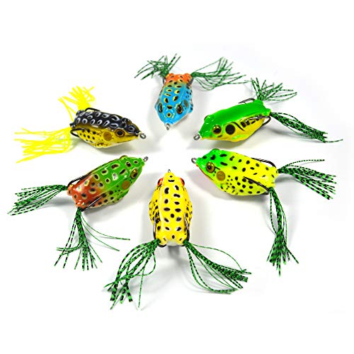 Topwater Frog Crankbait Tackle,Crank Bait Bass Soft Swimbait Lures