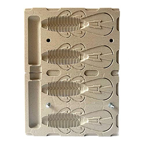 Premium Soft Plastiс Mold Lure Making Injection Molds Fishing Lures 2 Cavity Googan Bandito Bug 4''