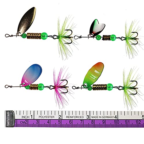 30Pcs Fishing Lures Baits Tackle,Fishing Spoon Lure Spinnerbait Bass Hard Metal Spinner
