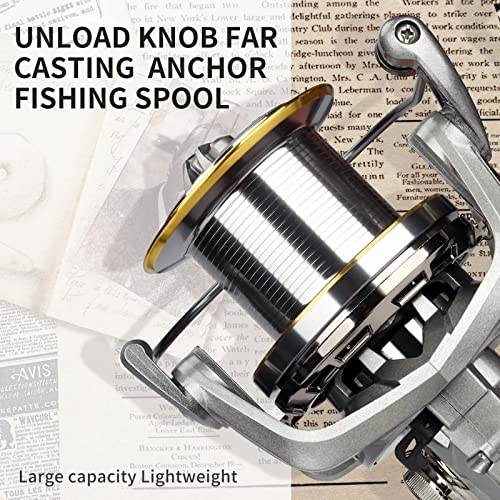 Spinning Reel,17+1BB Graphite Frame Surf Fishing Reels,4.81 Gear Ratio 55lbs Max Drag