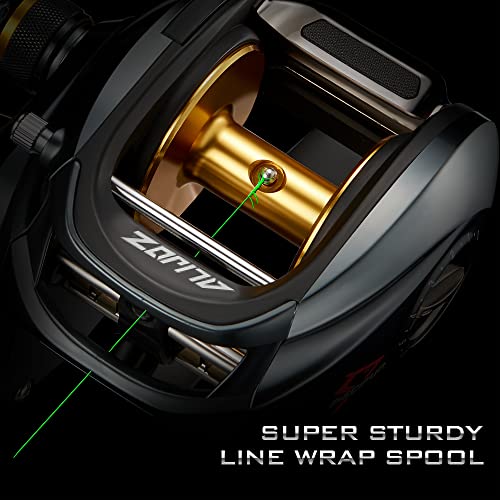Baitcaster Fishing Reel,300 Size Aluminum Frame Baitcasting Reel, 33Lbs Max Drag
