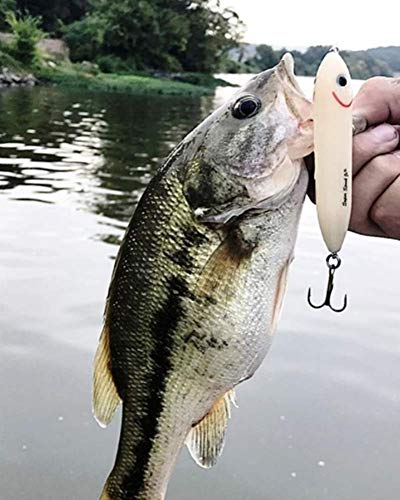Super Spook Topwater Fishing Lure for Saltwater & Freshwater,Red Head,Super Spook Jr (1/2 oz)
