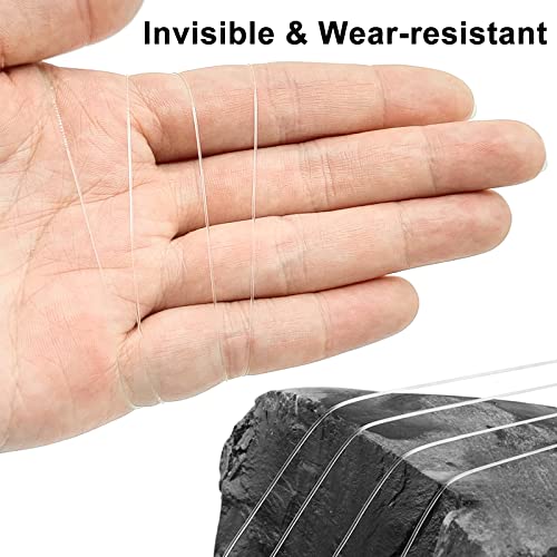 Clear Fishing Wire,755FT Monofilament Fishing Line,Clear String for Hanging,Strong Wire Invisible Nylon Thread