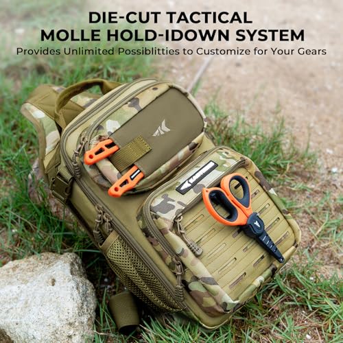 BlowBak Tactical Fishing Sling Tackle Bag-Lightweight Fishing Backpack for Gears