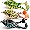 Topwater Frog Lure Bass Trout Fishing Lures Kit Set,Realistic Prop Frog Soft Swimbait