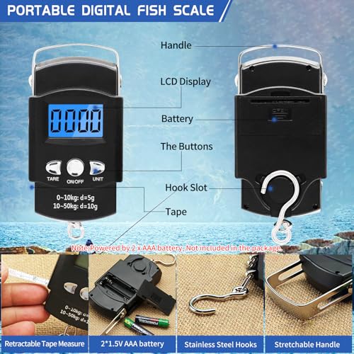 Fishing Tool Kit Fishing Pliers Fish Gripper Fishing Scale Fish Grip Tools Set