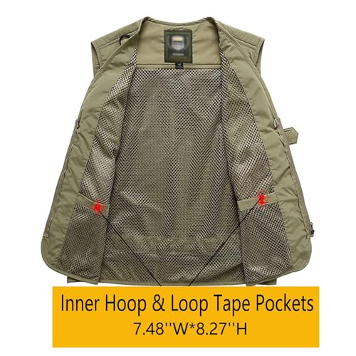 Men's Casual Lightweight Outdoor Fishing Vest w/ Jacket Multi Pockets