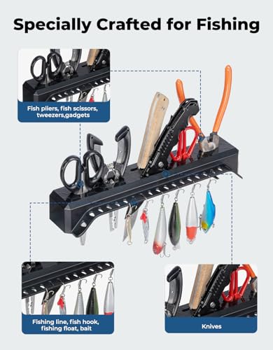 Fishing Tool Holder for Boat,Fishing Hook Knife Pliers Holder for Boat,Marine Tackle Rack Holder