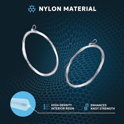Pre-Tied Loop Fly Fishing Tapered Leader Nylon Clear Trout Freshwater Saltwater Bonefish Permit Bass