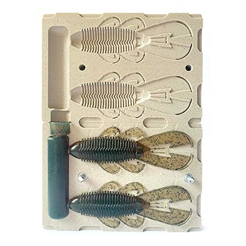 Premium Soft Plastiс Mold Lure Making Injection Molds Fishing Lures 2 Cavity Googan Bandito Bug 4''