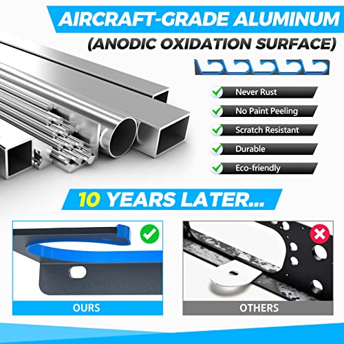 Horizontal Fishing Rod/Pole Holders for Garage,Wall/Ceiling Mounted Fishing Rod Rack