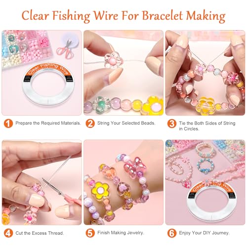 Clear Fishing Line Wire 755',Invisible Fishing Wire Nylon String