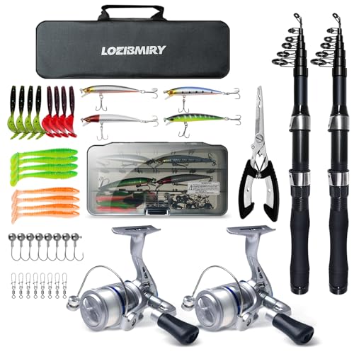 Fishing Rod Reel Combo-2PCS 6.89ft Collapsible Rodsk