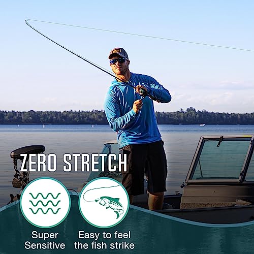 Onyx Braided Fishing Line, Superline Abrasion Resistant Braided Lines, Zero Stretch Super Strong