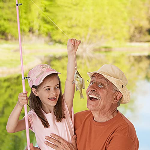 Kids Fishing Pole w/ Spincast Reel Telescopic Fishing Rod Combo Full Kits
