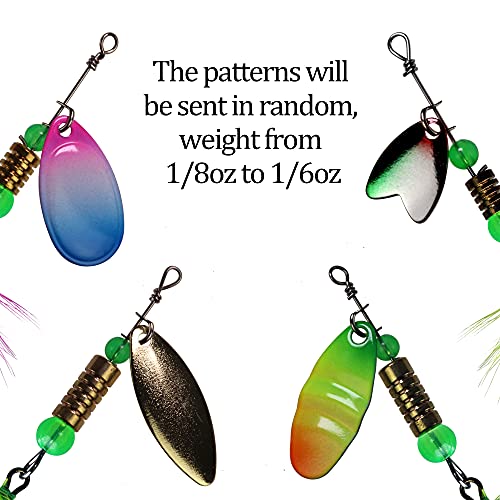 30Pcs Fishing Lures Baits Tackle,Fishing Spoon Lure Spinnerbait Bass Hard Metal Spinner