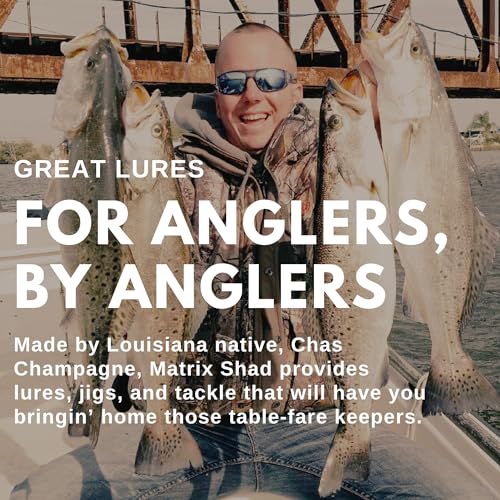 8pcs Fishing Lures for Speckled Trout,Redfish,Bass - Louisiana Paddle Tail Swimbaits