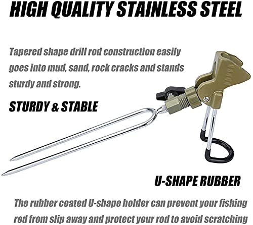 Rod Holders for Bank Fishing,Bank Fishing Rod Rack Stand,Fish Pole Holder