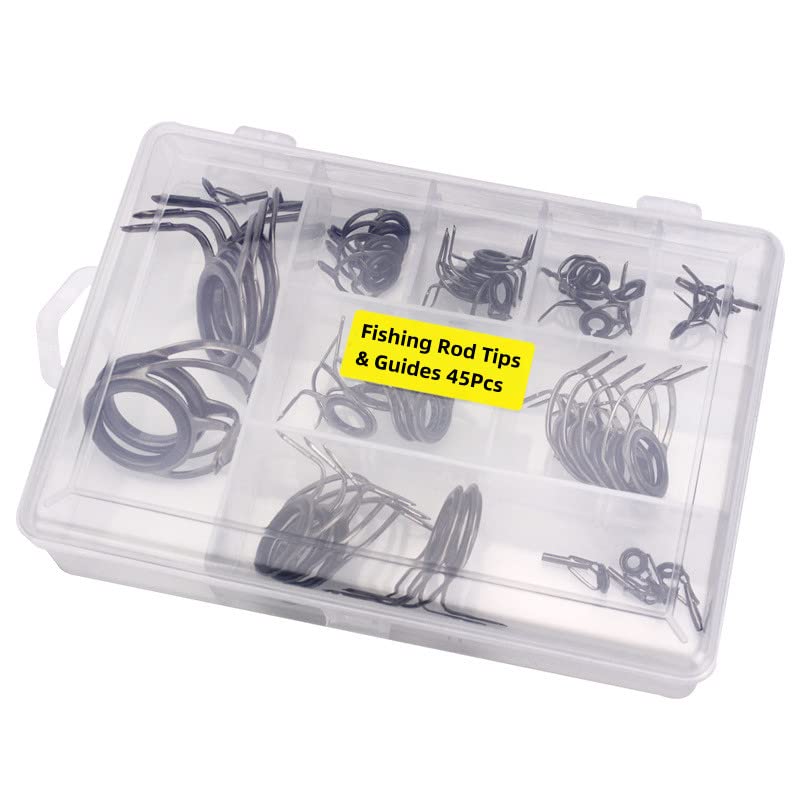 Fishing Rod Repair Kit,Fishing Rod Tips and Guides Replacement Kit