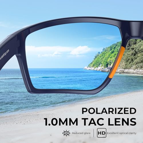 Polarized Sport Sunglasses for Men & Women for Driving Fishing Cycling Running, UV Protection