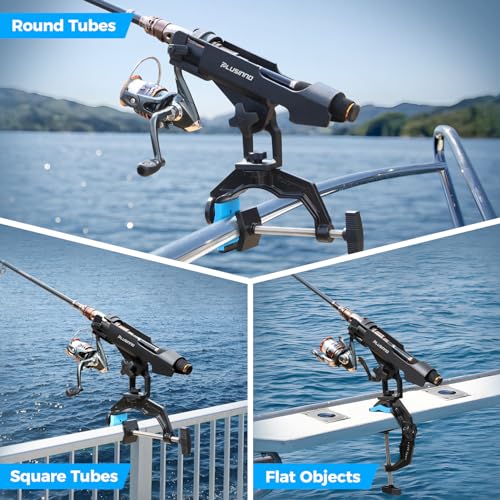 Fishing Rod Holders for Boat, Fishing Rod Holder with Enlarge Clamp